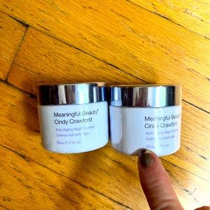 Meaningful Beauty set of 2 Anti-Aging Night Crème full size 1-7 ounces each